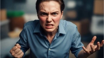 a Person Getting Easily Agitated and Angry.
